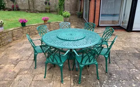 Huge garden dining table